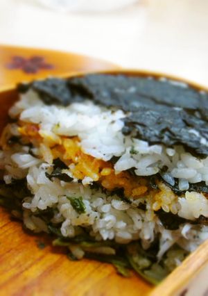 カラフル＆食べてビックリ！五層のり弁-レシピのメイン写真