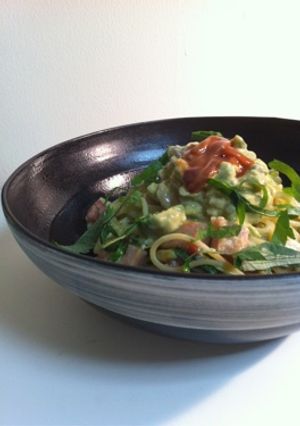 和洋！塩辛とアボカドソースのパスタ-レシピのメイン写真
