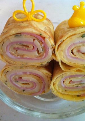お弁当に卵のハムチーロール-レシピのメイン写真
