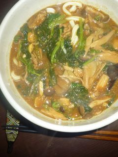 きのことほうれん草の和風カレーうどん-レシピのメイン写真