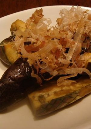 お弁当にも！レンジで簡単★なすの煮びたし-レシピのメイン写真