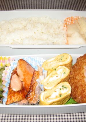 ハムサラダ　お弁当四苦八苦しています63-レシピのメイン写真