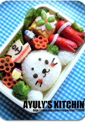 *しろたん弁当*キャラ弁*-レシピのメイン写真