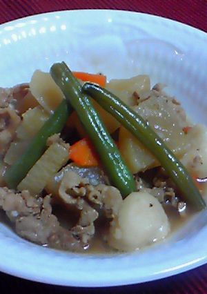 故郷の味!大根と里芋と豚肉の煮物-レシピのメイン写真