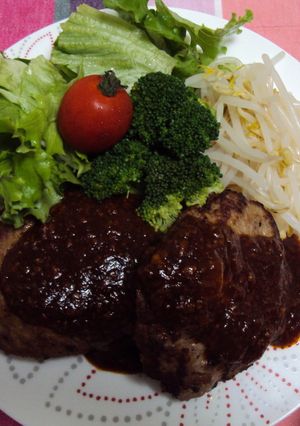簡単☆ふんわりハンバーグ-レシピのメイン写真