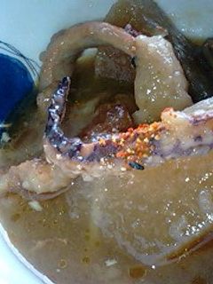 イカの天ぷらと大根の煮物-レシピのメイン写真