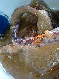 イカの天ぷらと大根の煮物-レシピのメイン写真