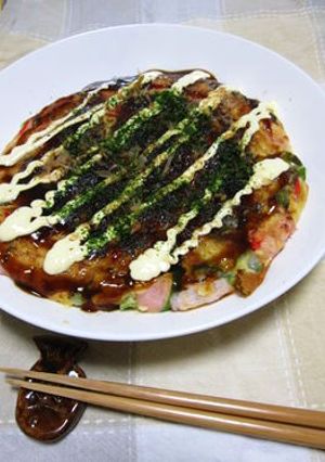 ふわとろ♪餅入りお好み焼き-レシピのメイン写真
