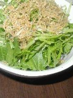 水菜とちりめんのぱりぱりサラダ-レシピのメイン写真