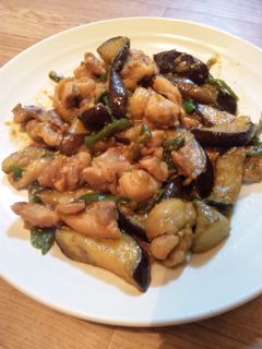 鶏肉で☆茄子味噌炒め-レシピのメイン写真