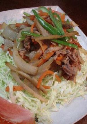 豚肉と根野菜のにんにく生姜焼き-レシピのメイン写真