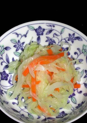 即席・昆布ダシでキャベツの酢漬け-レシピのメイン写真