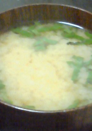 いい香り！大葉入り味噌汁-レシピのメイン写真