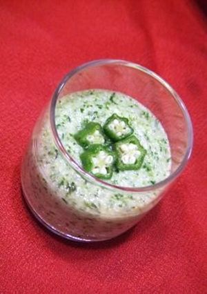 前菜　長芋とオクラ-レシピのメイン写真
