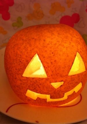ハロウィン☆梨ジャックランタン☆-レシピのメイン写真