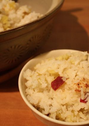 土鍋で簡単！さつまいもご飯-レシピのメイン写真