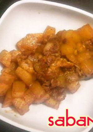 お弁当にも★サイコロ大根と豚肉カレー炒め-レシピのメイン写真