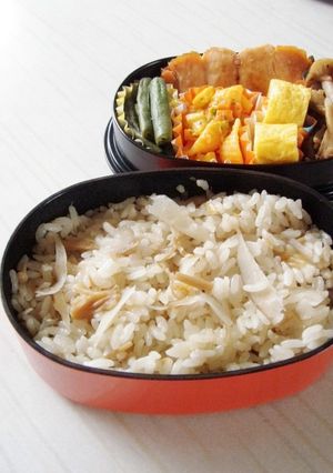 なめたけとごぼうの炊き込みご飯-レシピのメイン写真