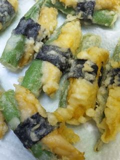ささみとおくらの磯辺あげ-レシピのメイン写真