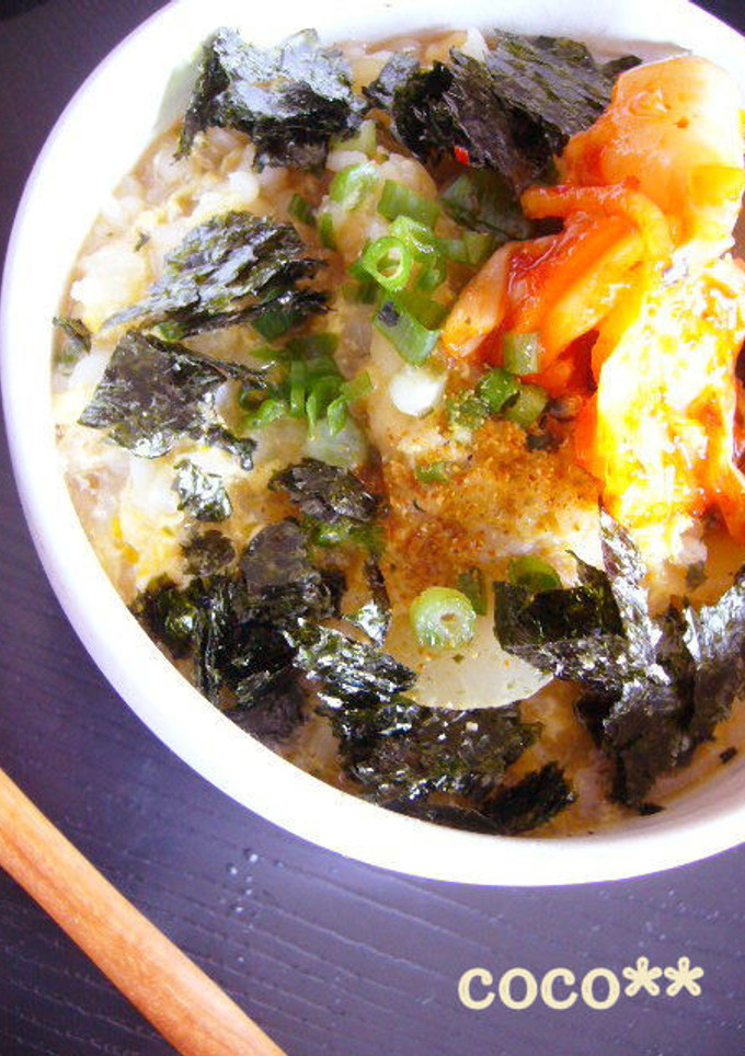 とろ～りの隠しわざはこれ☆キムチあぶ玉丼-レシピのメイン写真