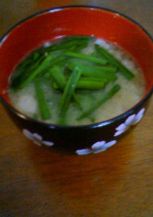 豚肉とニラの味噌汁-レシピのメイン写真