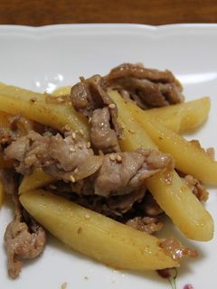じゃがいもと豚肉の味噌炒め-レシピのメイン写真