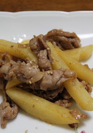 じゃがいもと豚肉の味噌炒め-レシピのメイン写真
