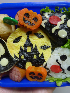 キャラ弁 男の子が喜ぶ ハロウィン弁当-レシピのメイン写真