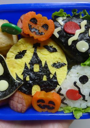 キャラ弁 男の子が喜ぶ ハロウィン弁当-レシピのメイン写真