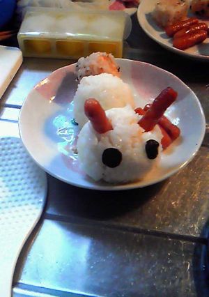 イモムシおにぎり-レシピのメイン写真
