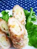 熊本で食べた　★ちくわサラダ天★