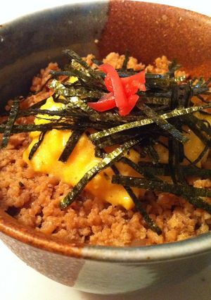 甘辛～卵とろっとろ鶏そぼろご飯-レシピのメイン写真