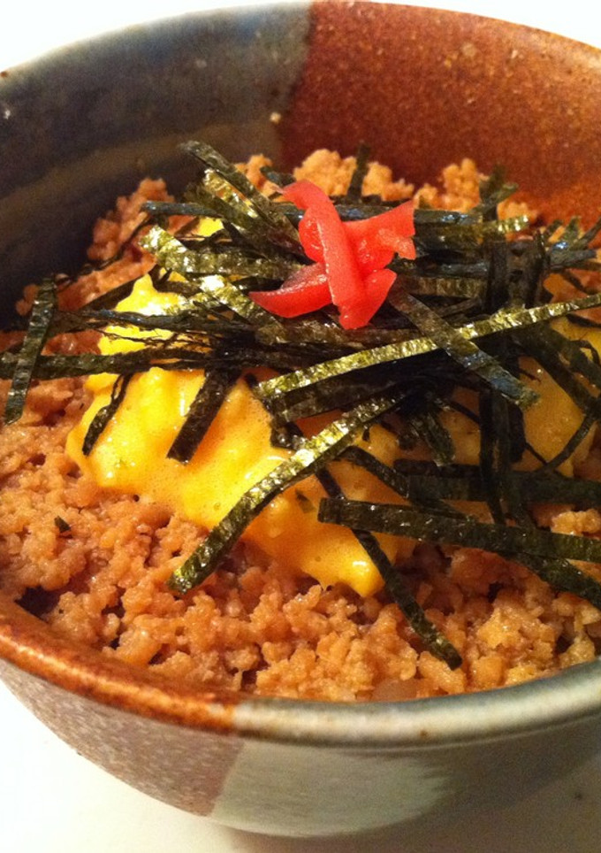 甘辛～卵とろっとろ鶏そぼろご飯-レシピのメイン写真