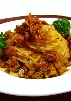 玉ねぎたっぷり干し椎茸のボロネーゼ♪-レシピのメイン写真