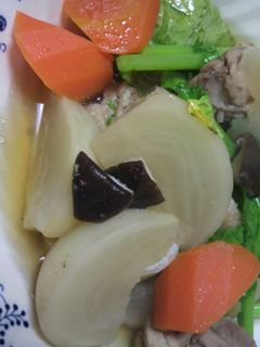 鶏肉と小かぶらの炊いたん☆-レシピのメイン写真