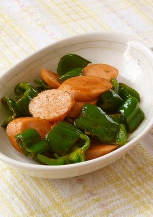 魚肉ソーセージとピーマンのオイケチャ炒め-レシピのメイン写真