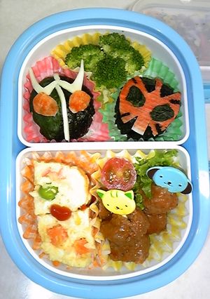 仮面ライダー弁当-レシピのメイン写真