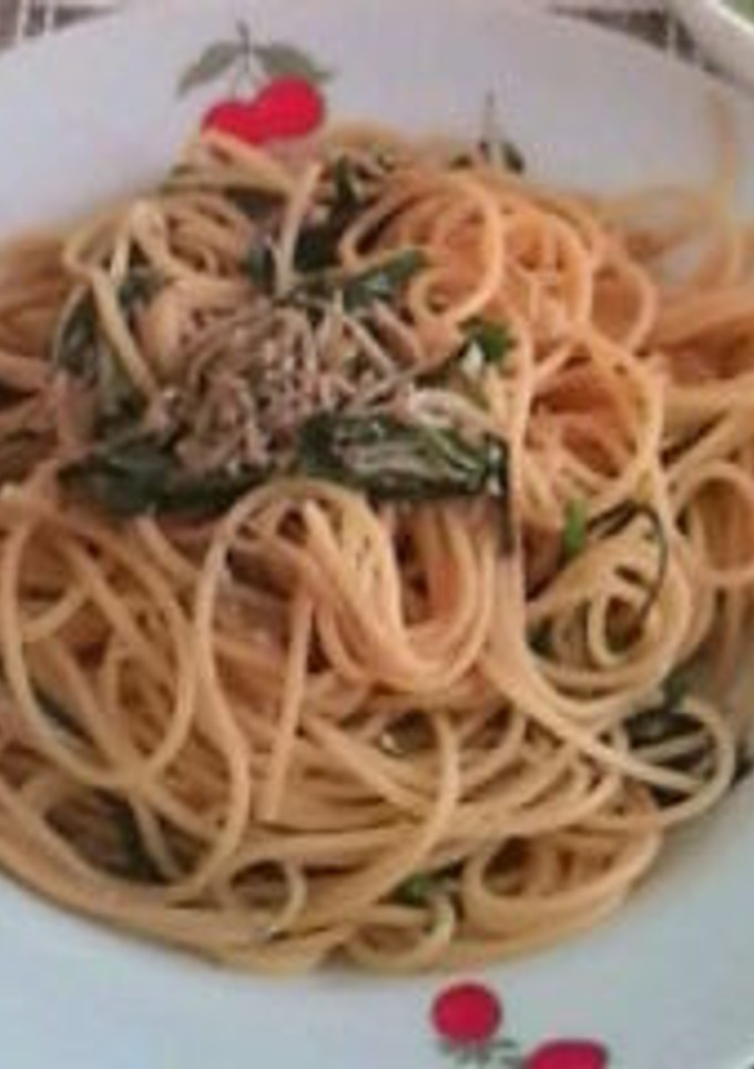 にらとちりめんの和風パスタ-レシピのメイン写真