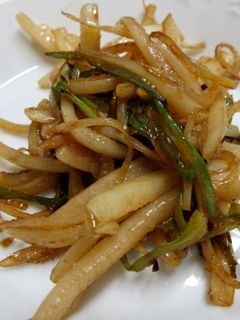 簡単★大根皮の焼きそば味炒め-レシピのメイン写真