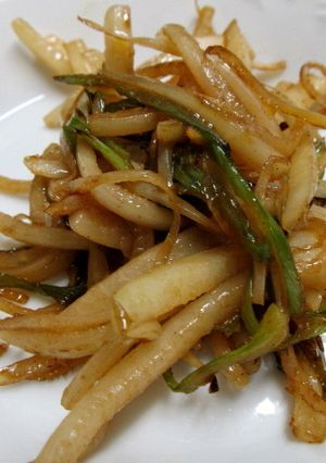 簡単★大根皮の焼きそば味炒め-レシピのメイン写真