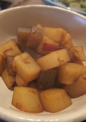 コロコロじゃがいもとこんにゃくのおかか煮-レシピのメイン写真