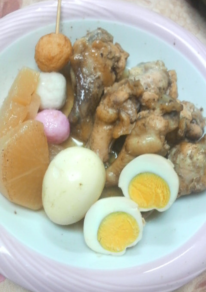 炊飯器 DE☆手羽元と大根の煮物-レシピのメイン写真