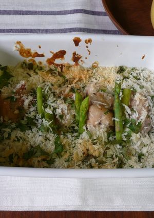 鶏肉とアスパラガスのハーブグラタン-レシピのメイン写真