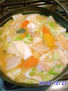 野菜ほうとう鍋-レシピのメイン写真