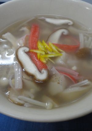 れんこん入り♪カニカマきのこ雑炊☆-レシピのメイン写真