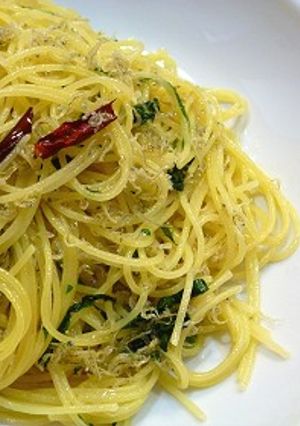 青ジソとジャコのパスタ-レシピのメイン写真