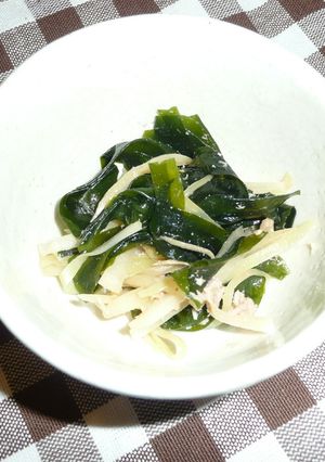 大根の皮とツナワカメ-レシピのメイン写真