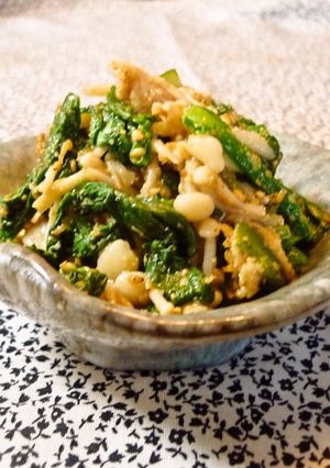 ✿春菊とエノキ茸の香りゴマ和え✿-レシピのメイン写真