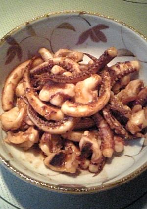 ゲソしょうが焼き-レシピのメイン写真