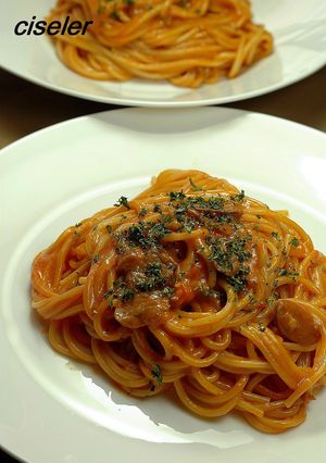 卵黄とチーズのナポリタン-レシピのメイン写真